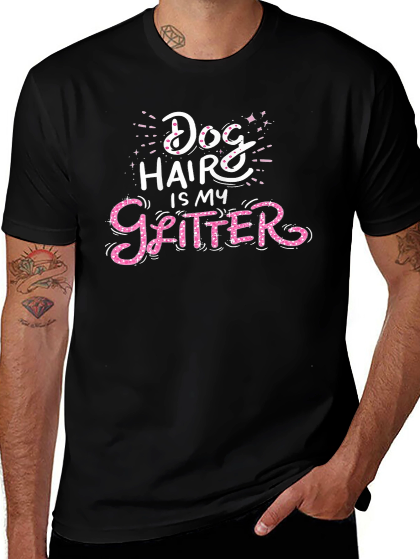 Dog Hair is My Glitter Graphic Tee
