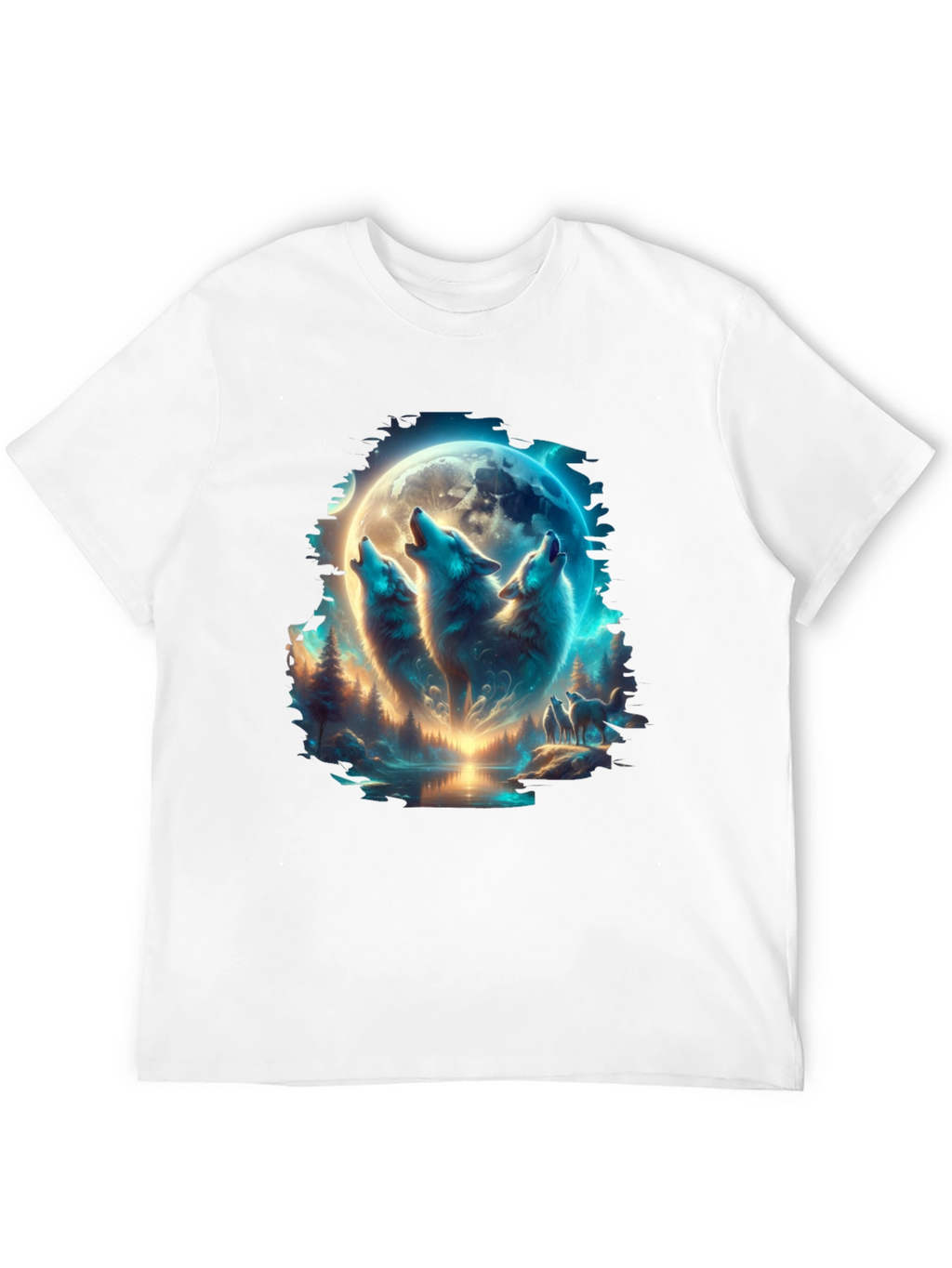 Wolf Pack Moon T-Shirt - Black
