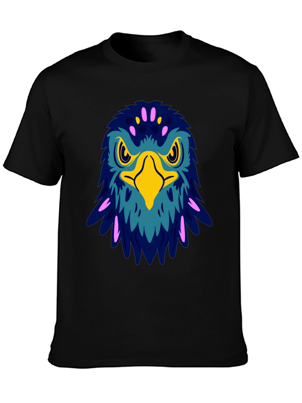 Bold Eagle Graphic Tee - Black