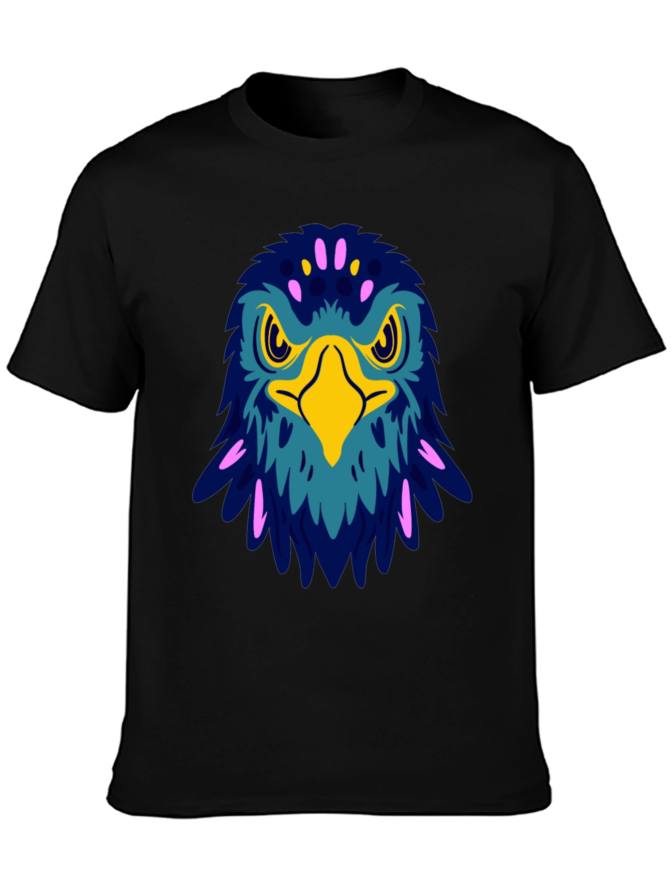 Bold Eagle Graphic Tee - Black