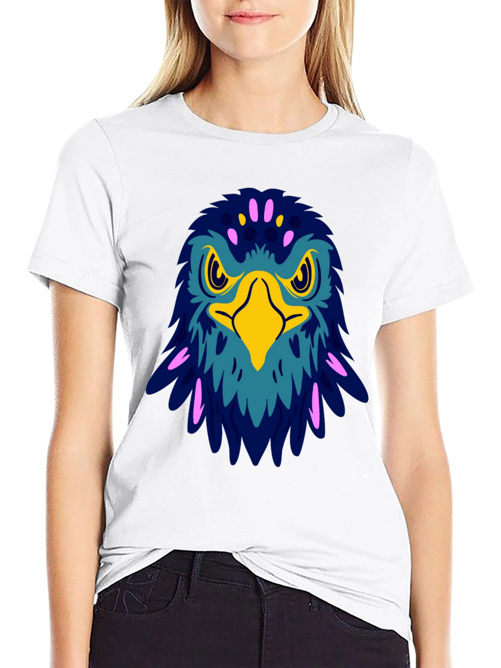 Bold Eagle Graphic Tee - Black