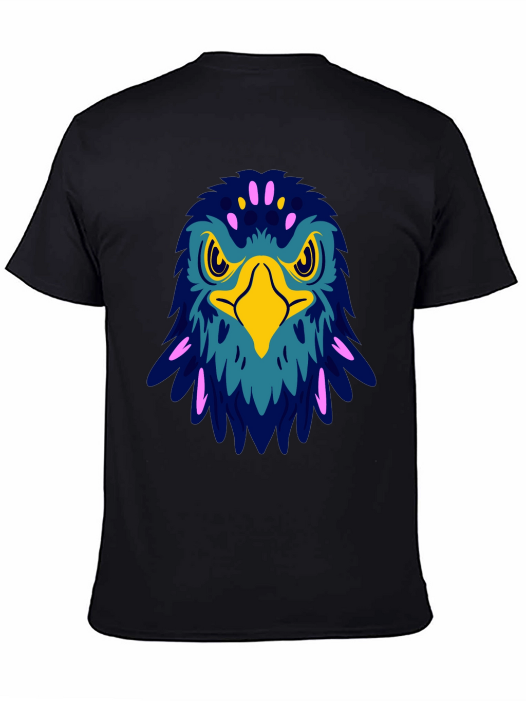Bold Eagle Graphic Tee - Black