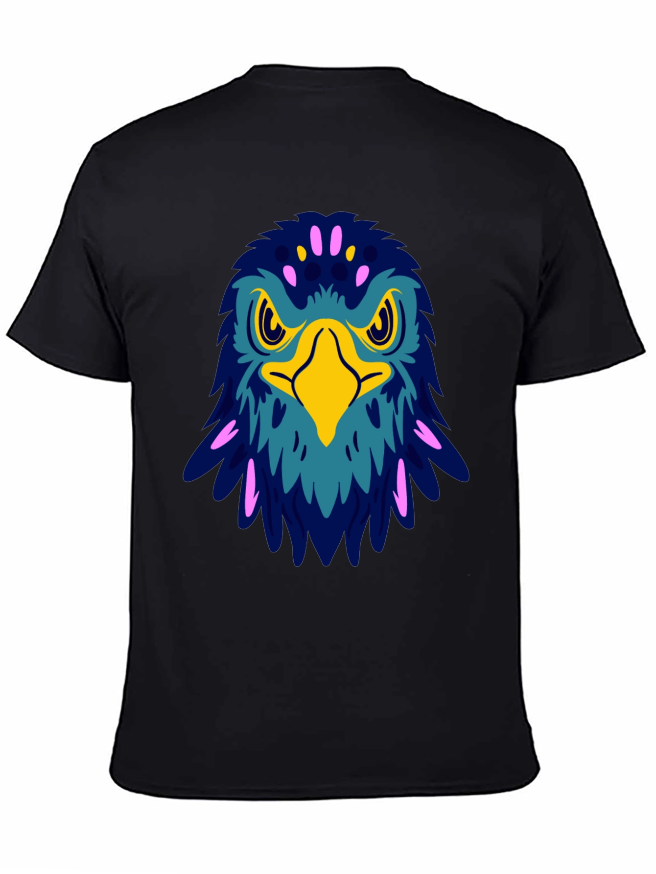 Bold Eagle Graphic Tee - Black