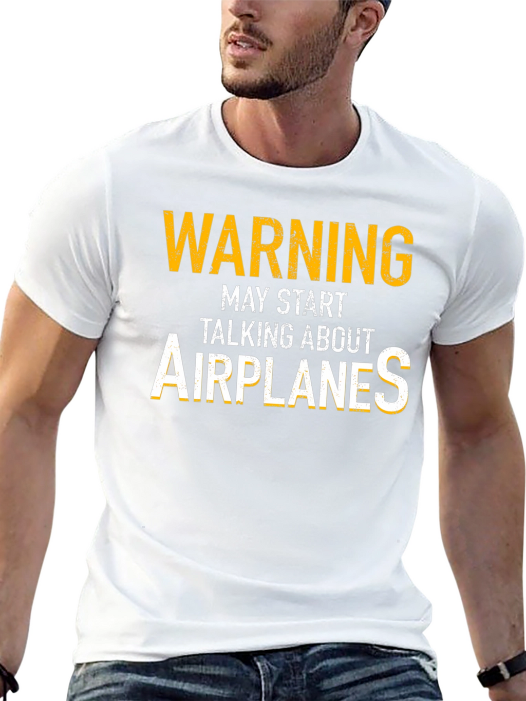 Warning May Start Talking About Airplanes T-Shirt