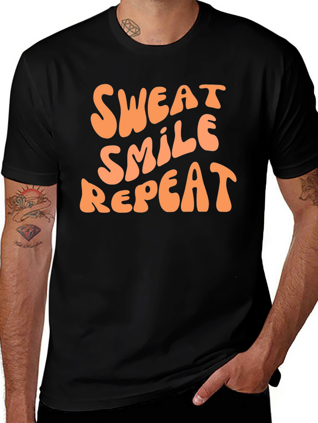 Sweat Smile Repeat Graphic Tee