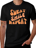 Sweat Smile Repeat Graphic Tee