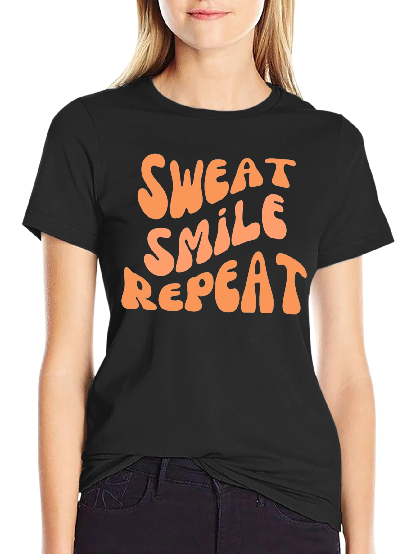 Sweat Smile Repeat Graphic Tee
