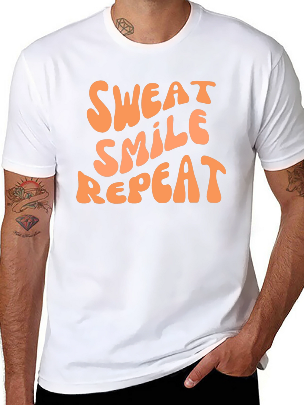 Sweat Smile Repeat Graphic Tee