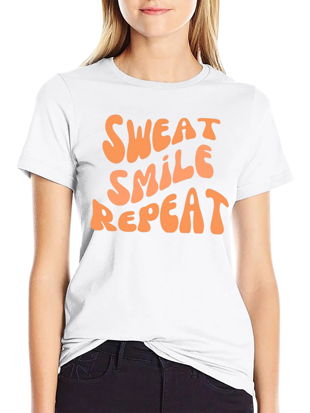 Sweat Smile Repeat Graphic Tee