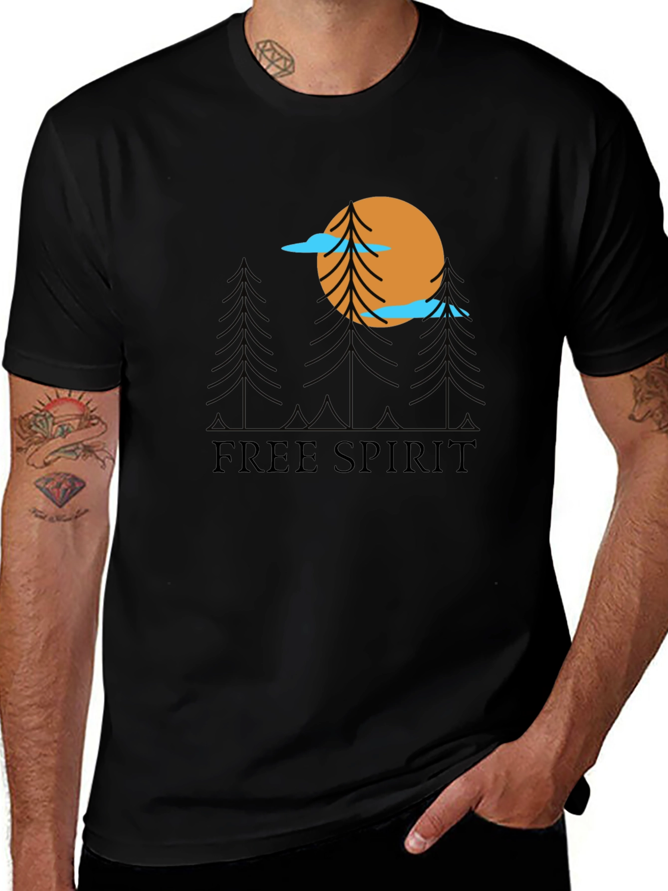 Free Spirit Graphic Tee - Nature Inspired T-Shirt