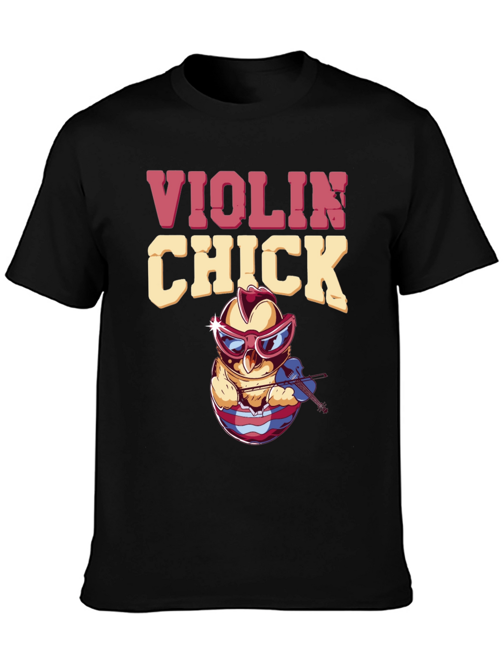 Violin Chick T-Shirt - Quirky Music Lover Tee