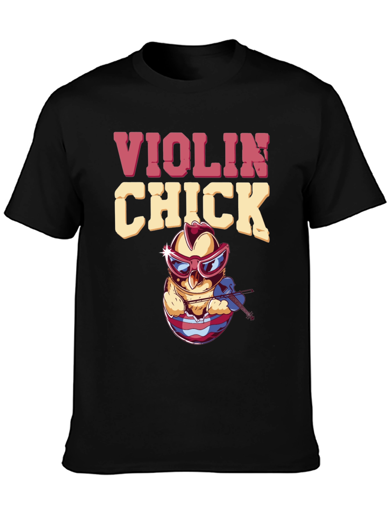 Violin Chick T-Shirt - Quirky Music Lover Tee