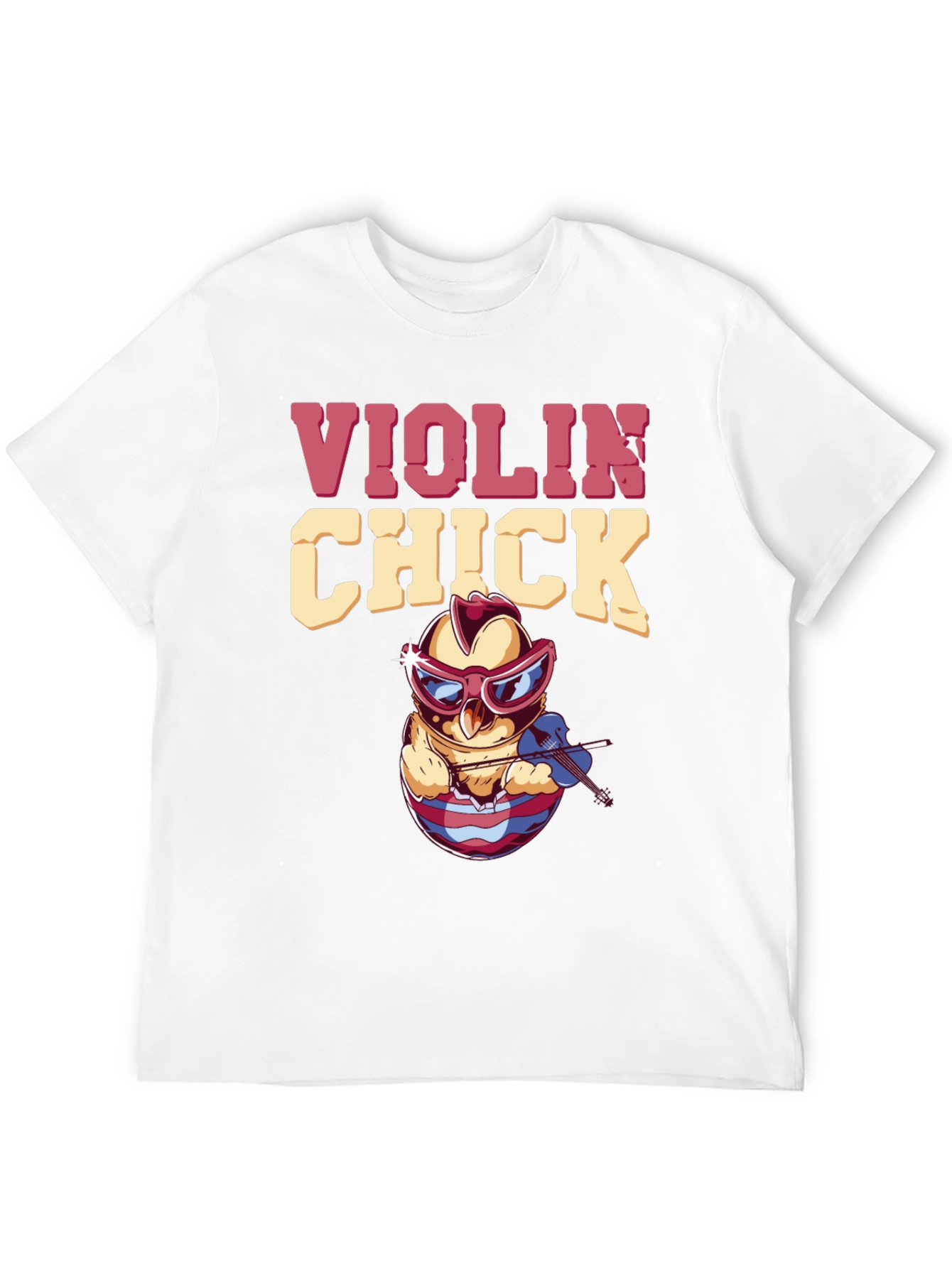 Violin Chick T-Shirt - Quirky Music Lover Tee
