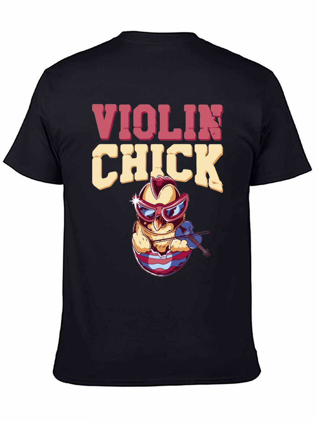Violin Chick T-Shirt - Quirky Music Lover Tee