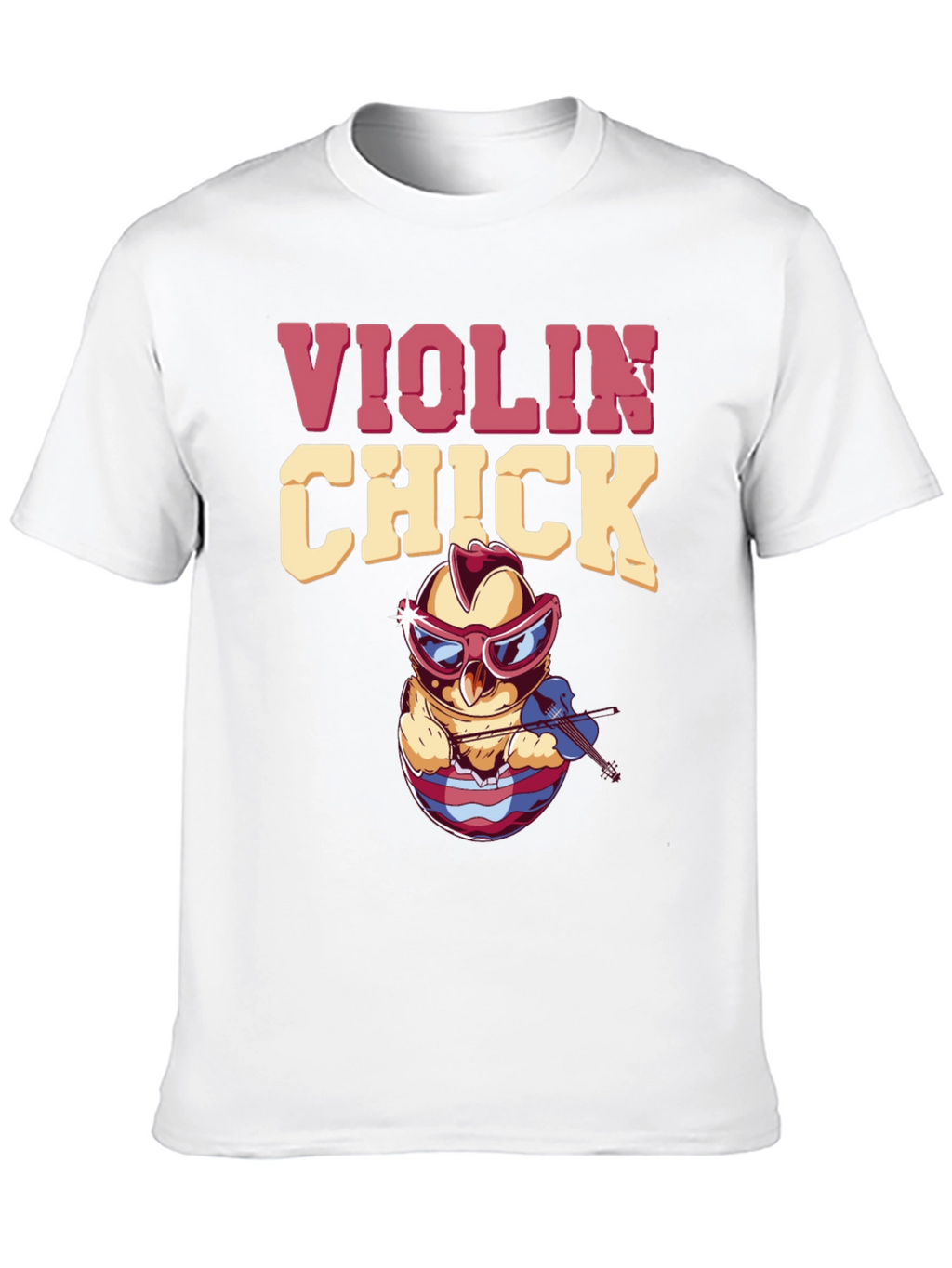 Violin Chick T-Shirt - Quirky Music Lover Tee