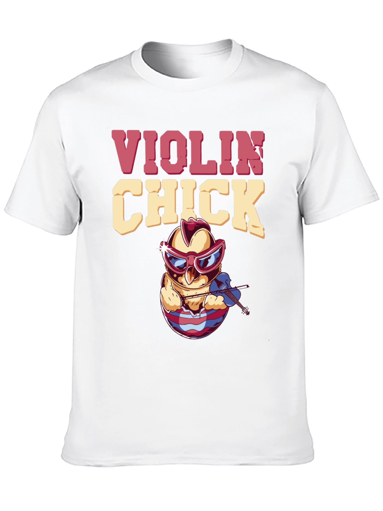 Violin Chick T-Shirt - Quirky Music Lover Tee