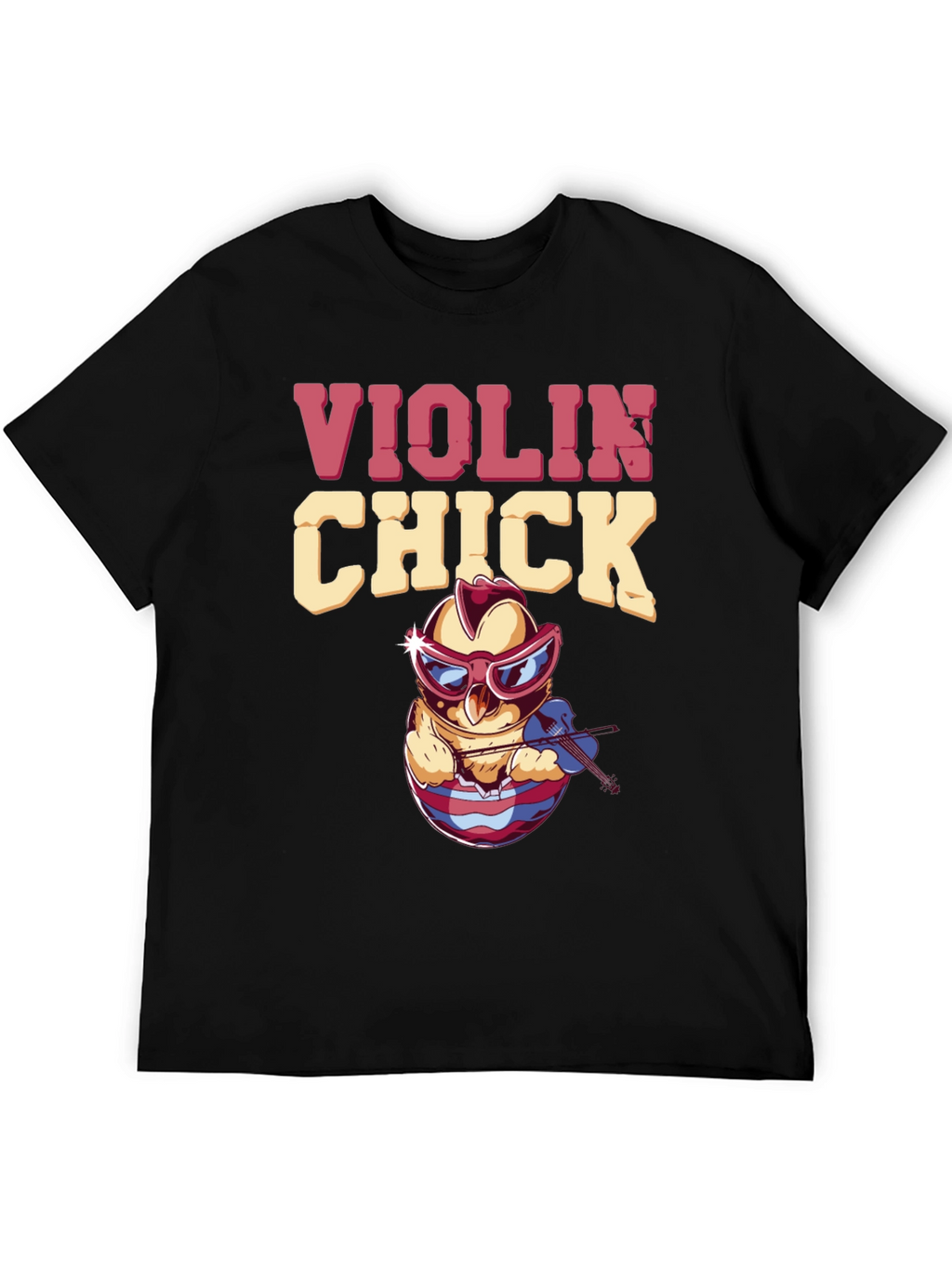 Violin Chick T-Shirt - Quirky Music Lover Tee