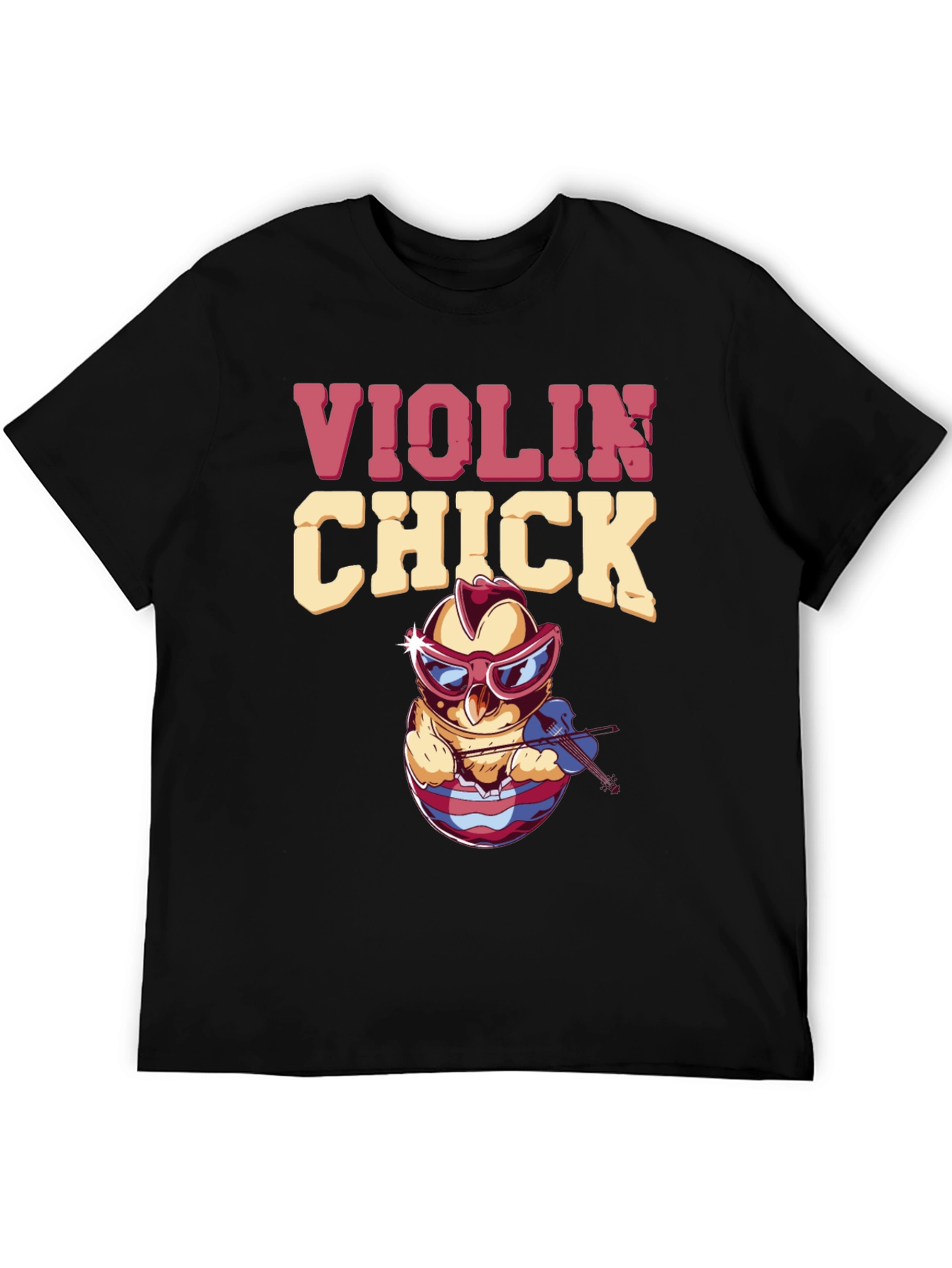 Violin Chick T-Shirt - Quirky Music Lover Tee