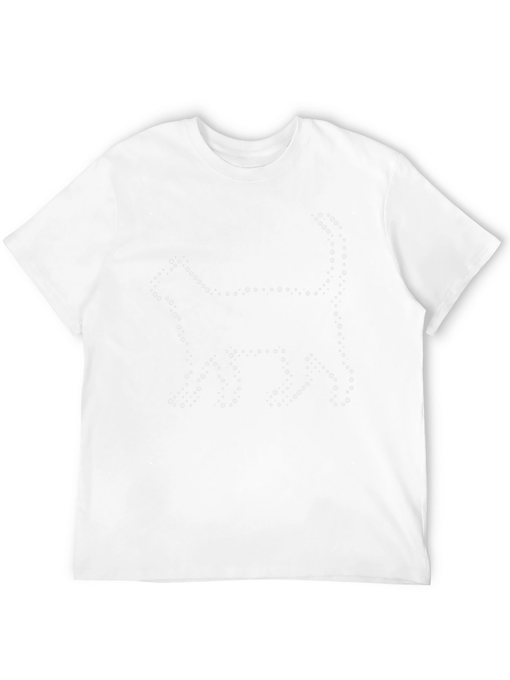 Cool Cat Dot Art Black T-Shirt