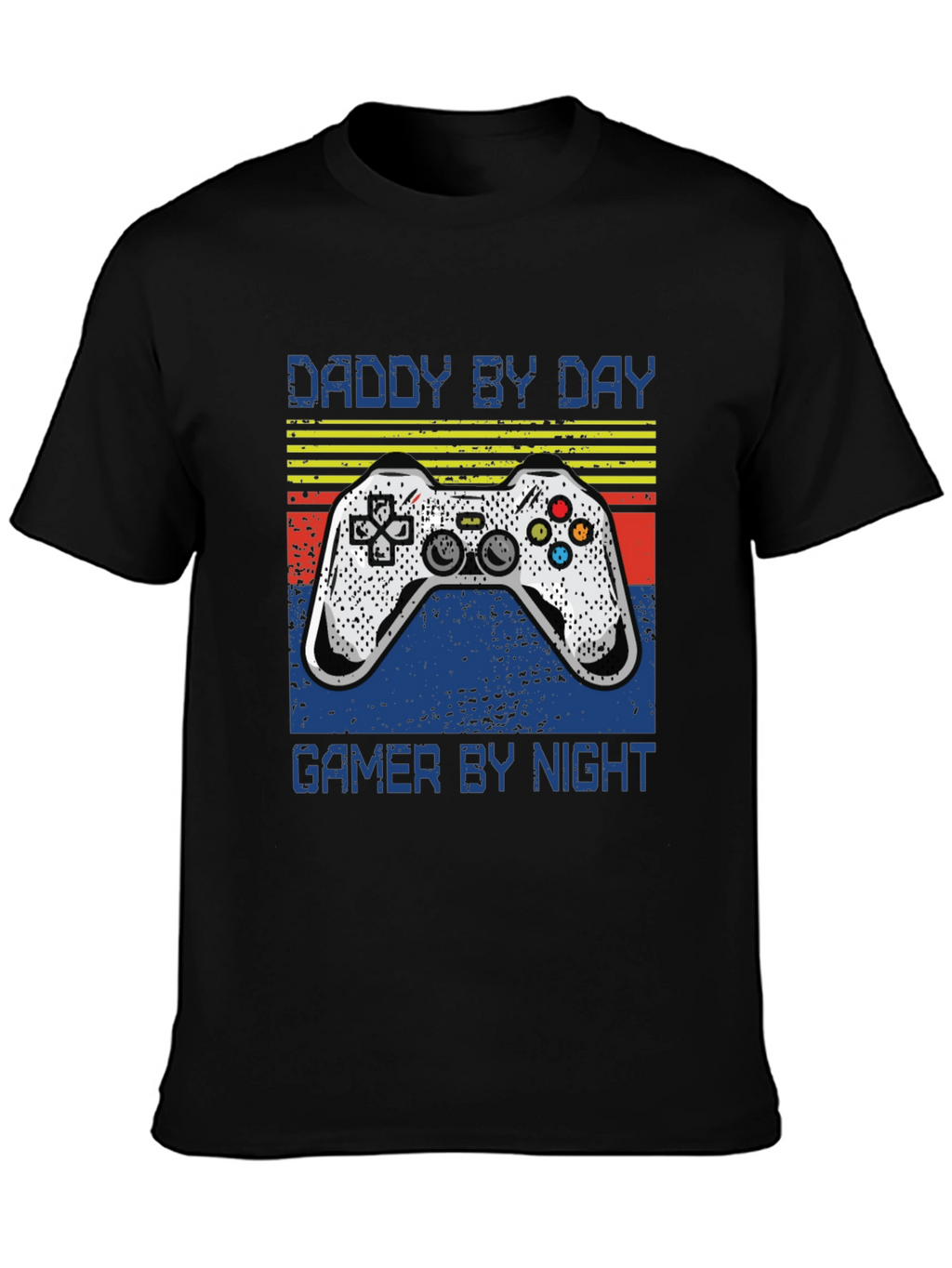 Daddy By Day Gamer By Night Black T-Shirt