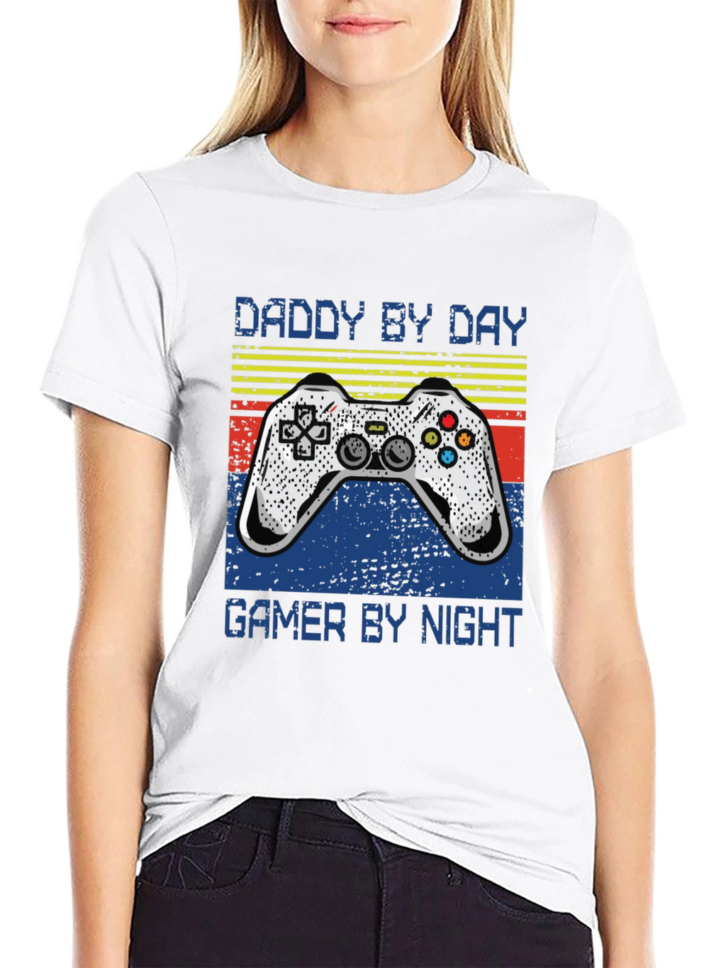 Daddy By Day Gamer By Night Black T-Shirt