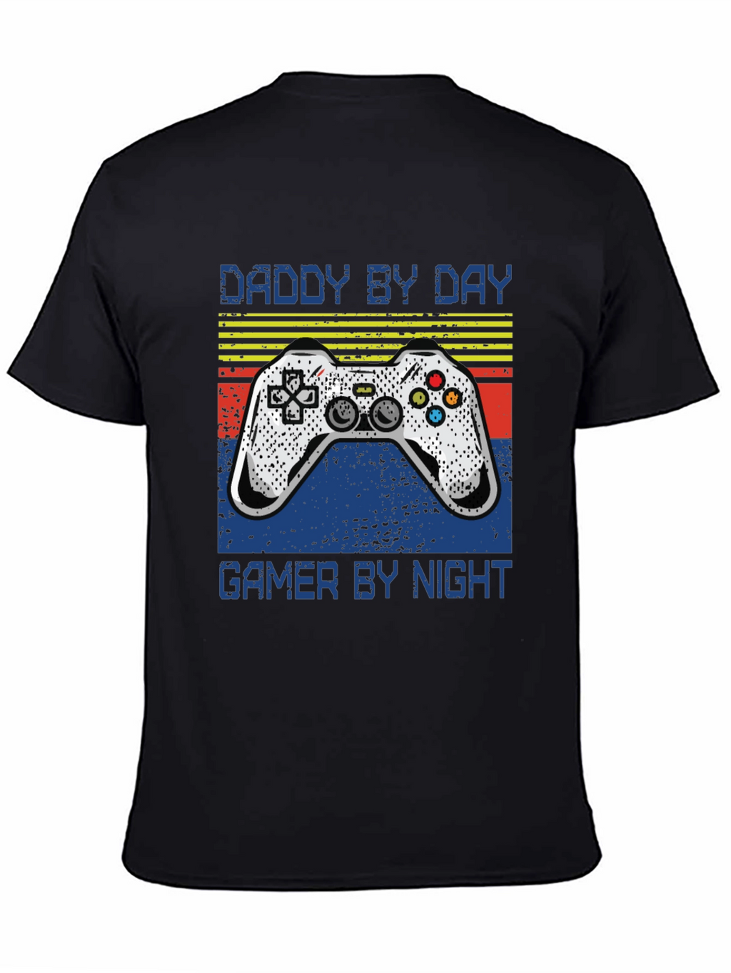 Daddy By Day Gamer By Night Black T-Shirt