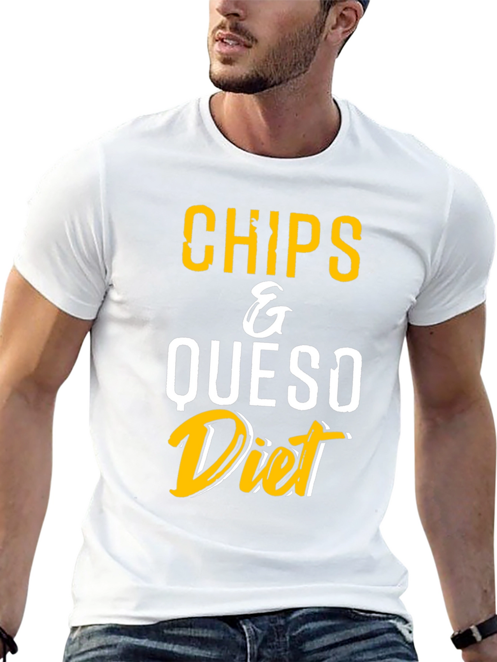 Chips & Queso Diet T-Shirt - Funny Foodie Tee