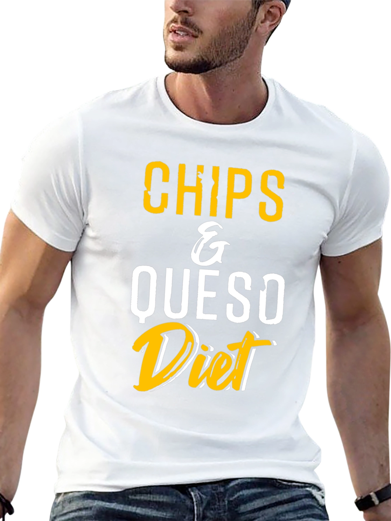 Chips & Queso Diet T-Shirt - Funny Foodie Tee