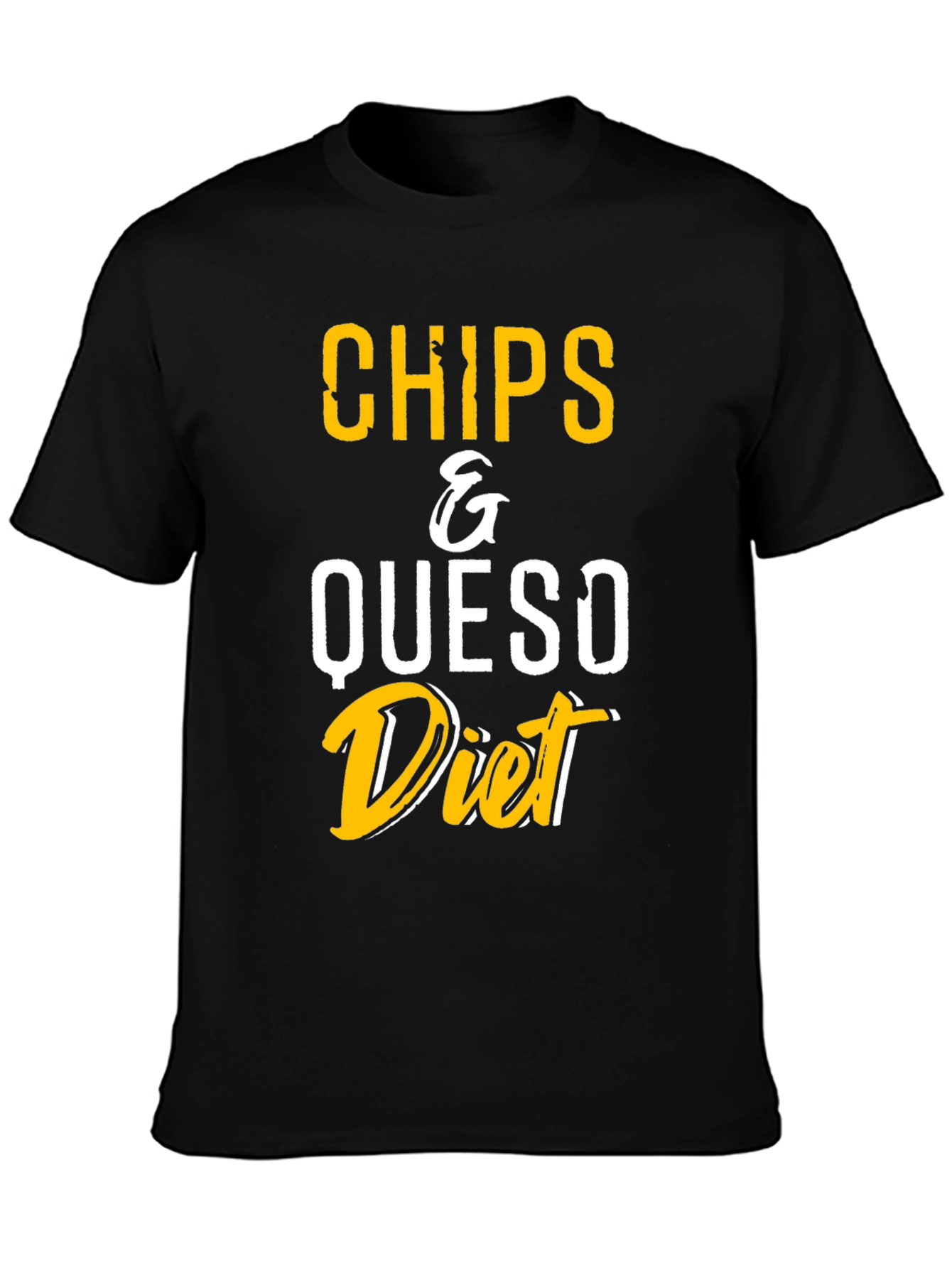 Chips & Queso Diet T-Shirt - Funny Foodie Tee