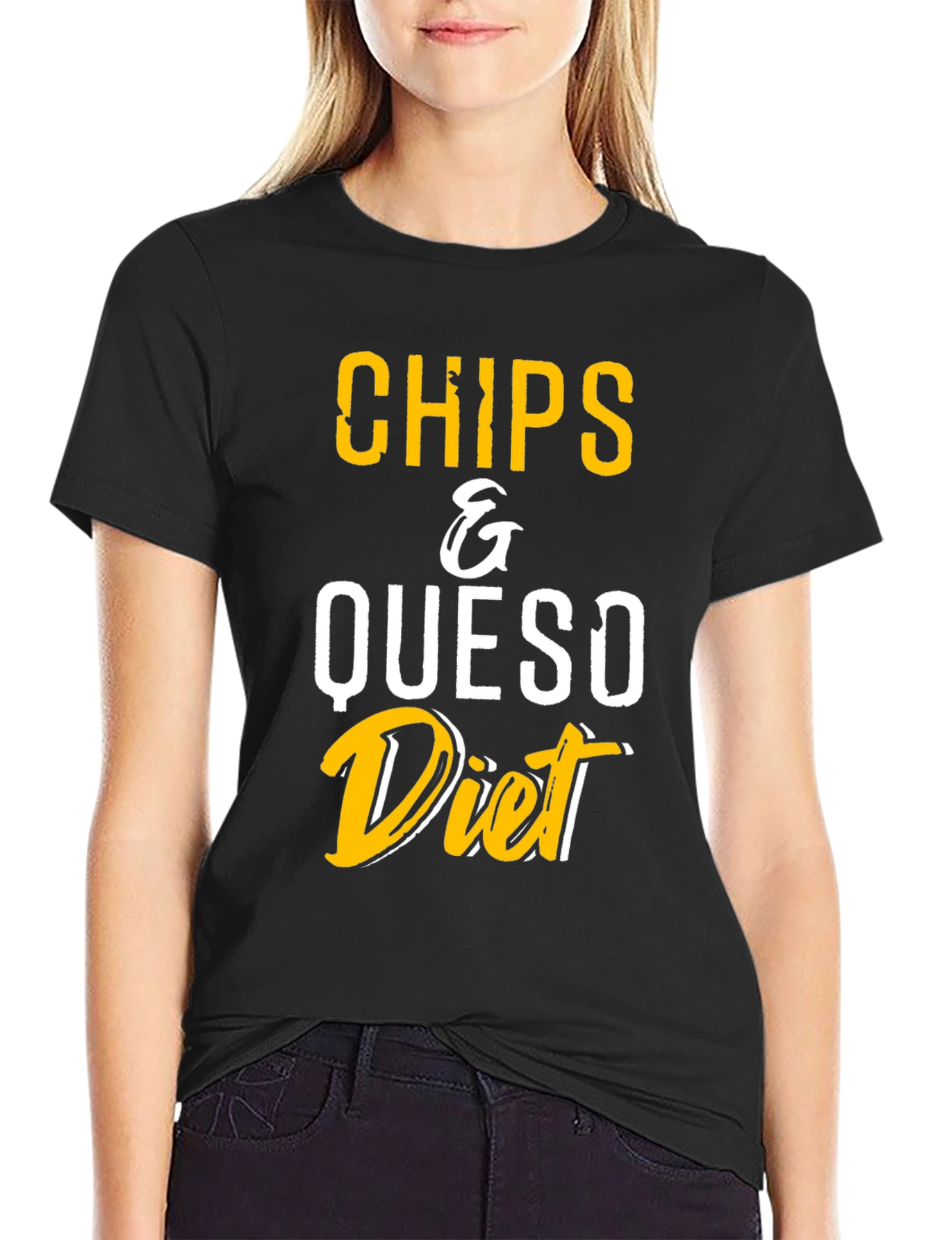Chips & Queso Diet T-Shirt - Funny Foodie Tee