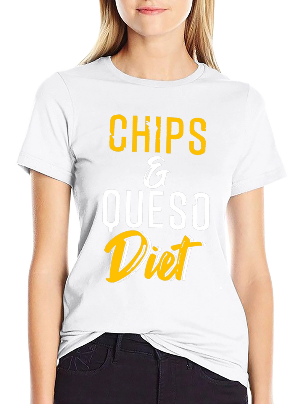 Chips & Queso Diet T-Shirt - Funny Foodie Tee