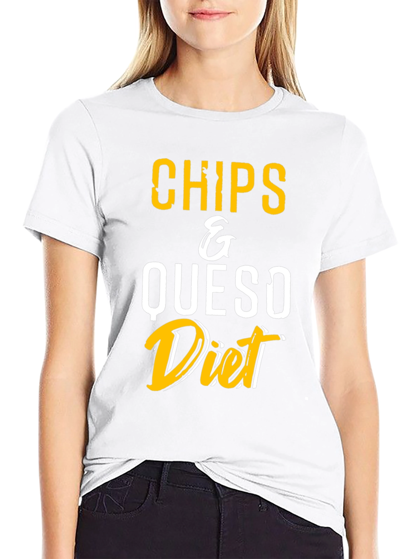 Chips & Queso Diet T-Shirt - Funny Foodie Tee