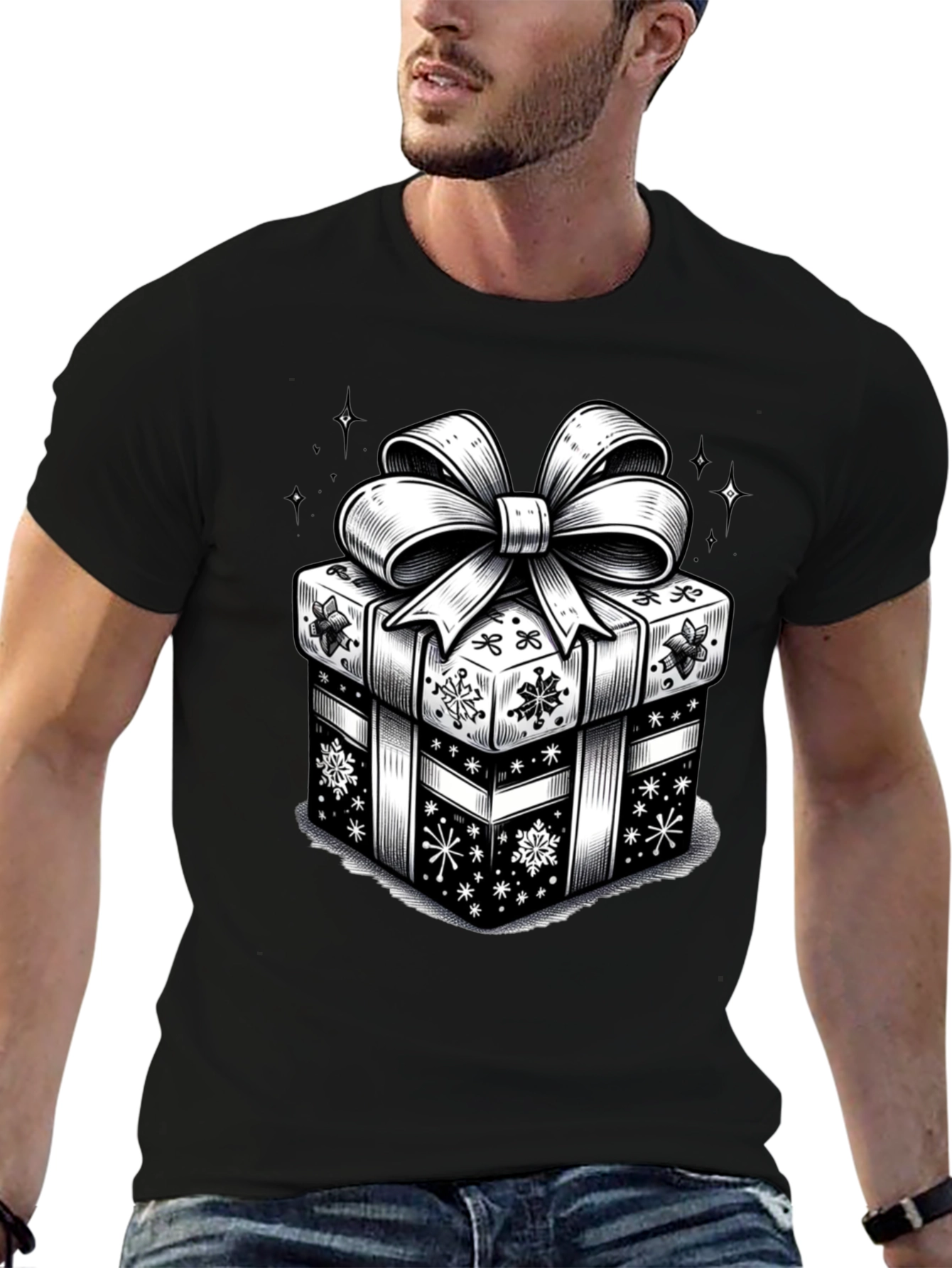 Festive Gift Box Graphic Tee