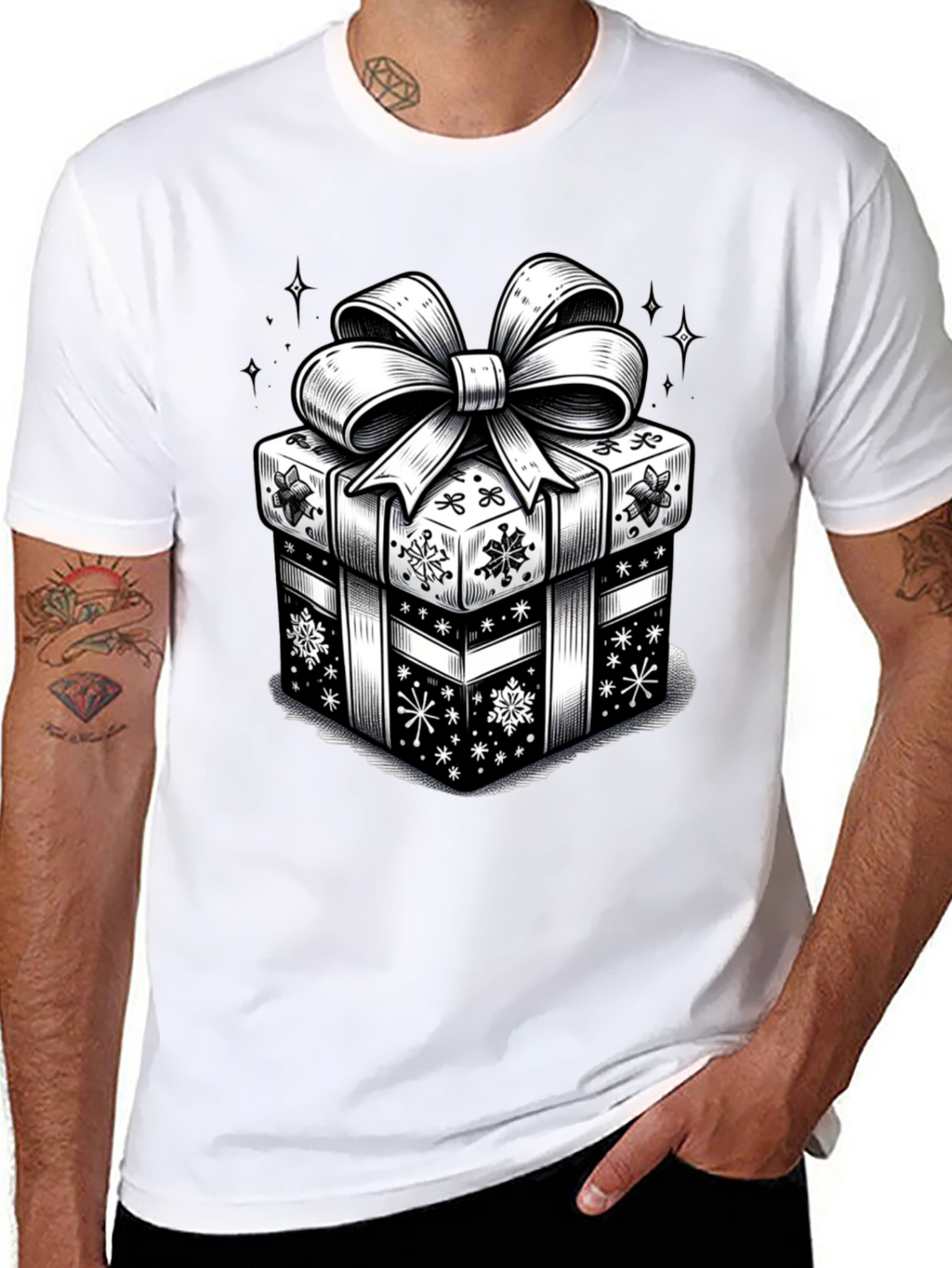 Festive Gift Box Graphic Tee