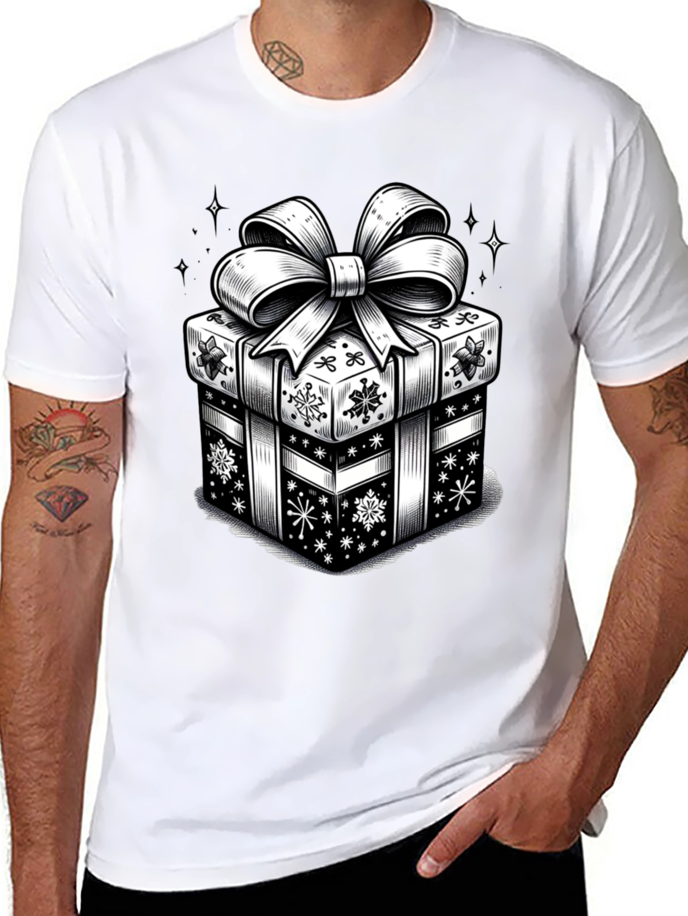 Festive Gift Box Graphic Tee