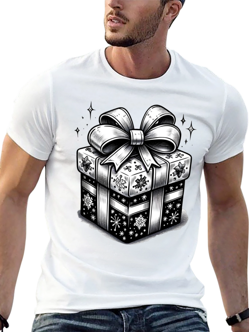 Festive Gift Box Graphic Tee
