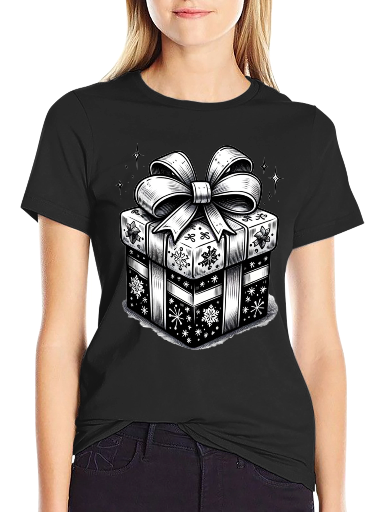 Festive Gift Box Graphic Tee