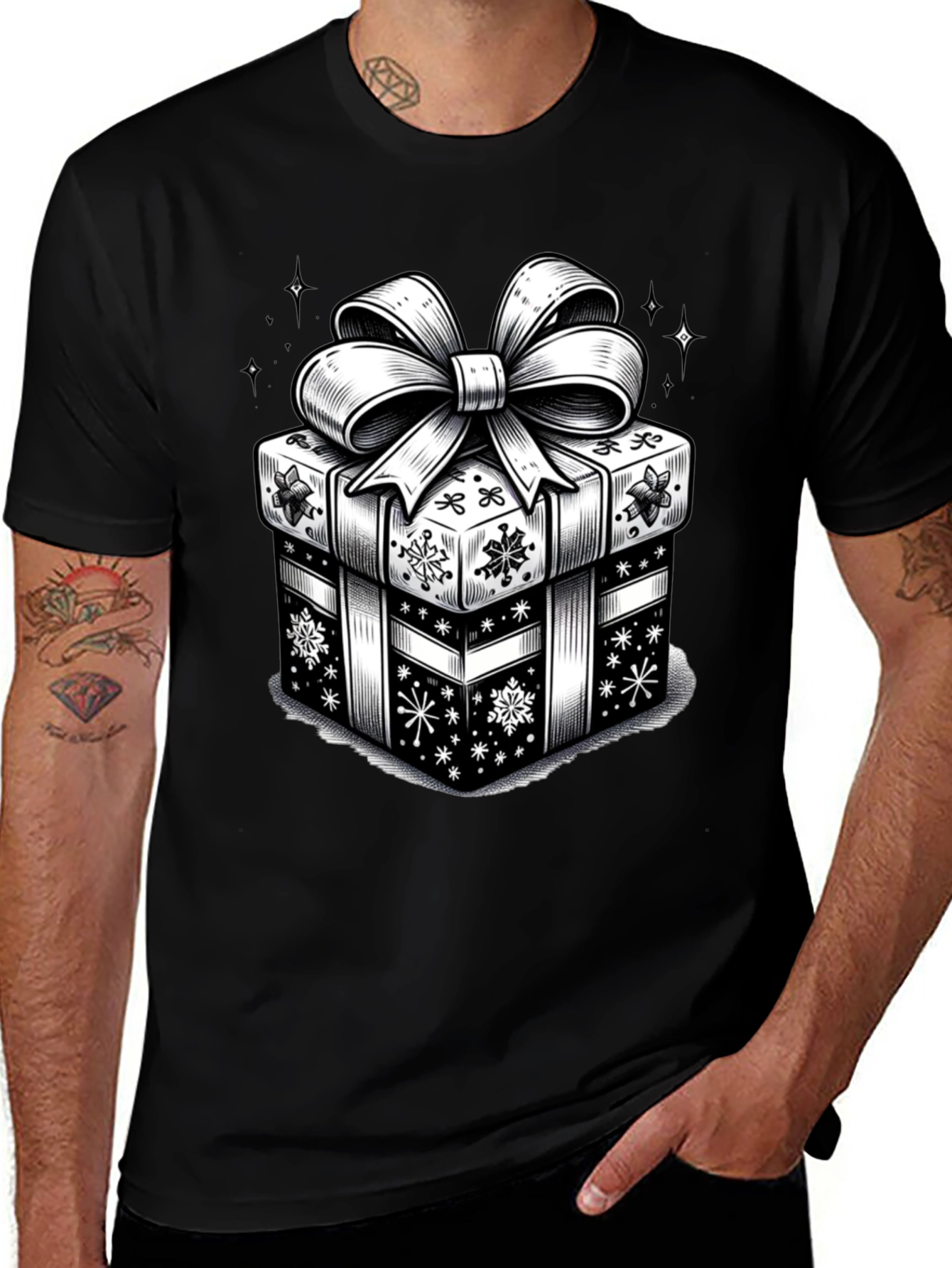 Festive Gift Box Graphic Tee