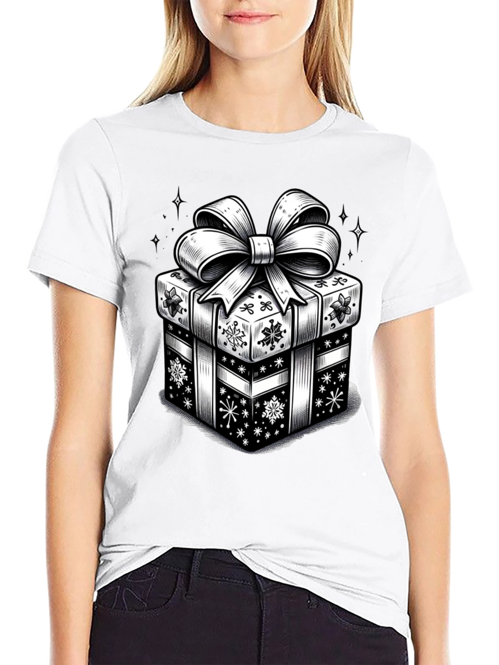 Festive Gift Box Graphic Tee