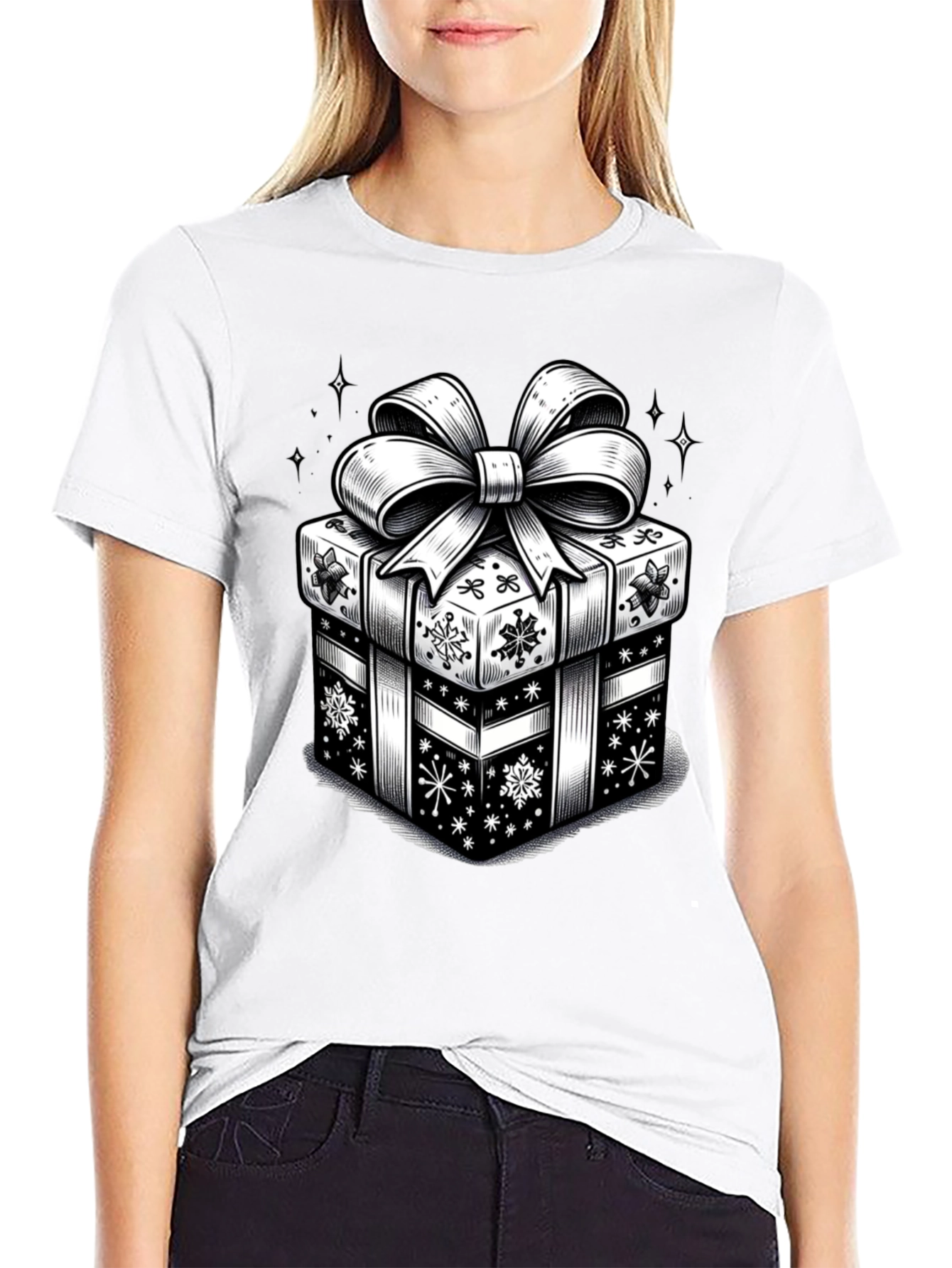 Festive Gift Box Graphic Tee