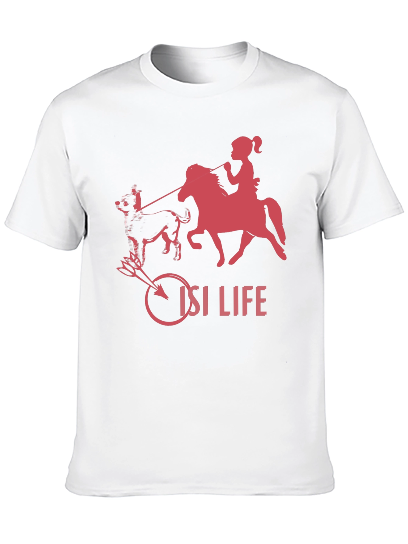 ISI Life Graphic Tee - Black Cotton Blend T-Shirt