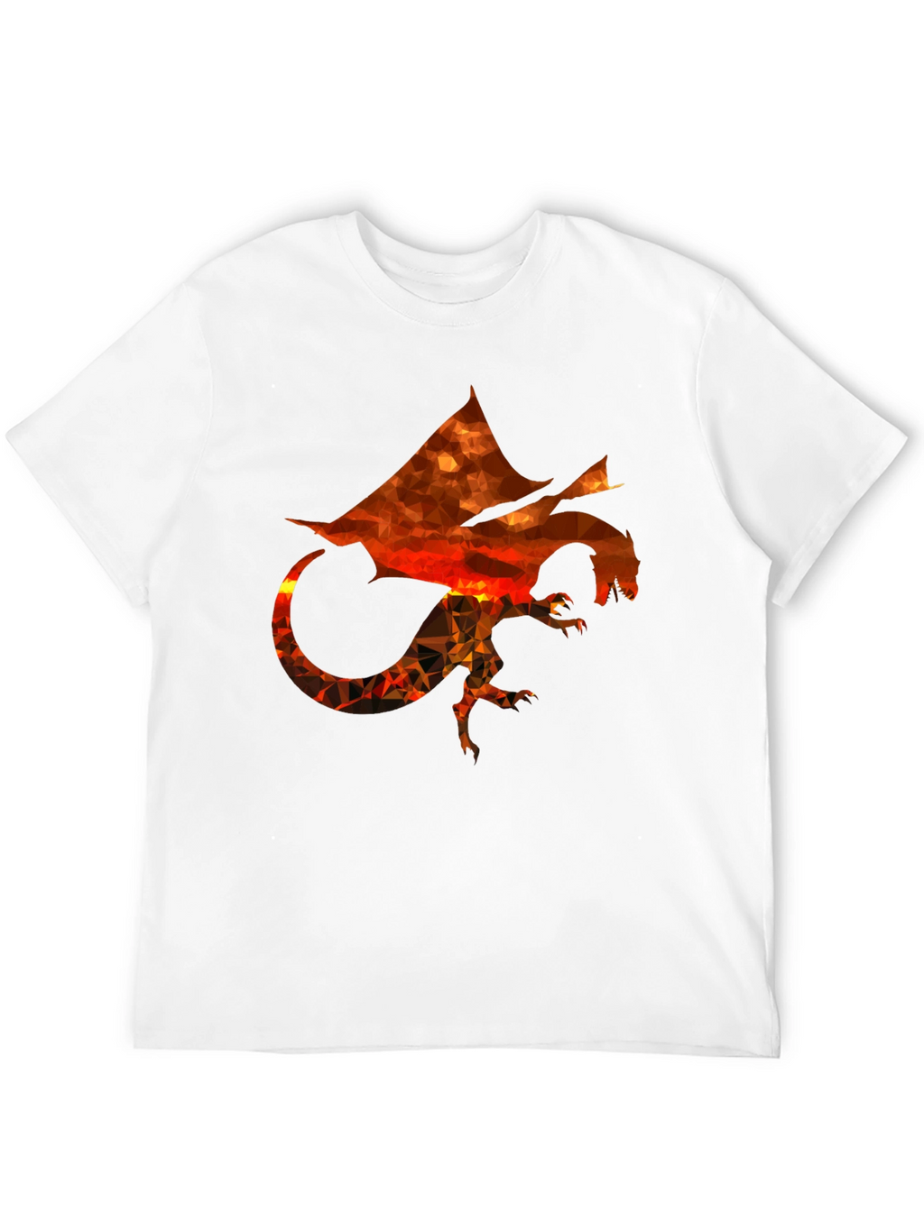 Geometric Dragon Graphic T-Shirt