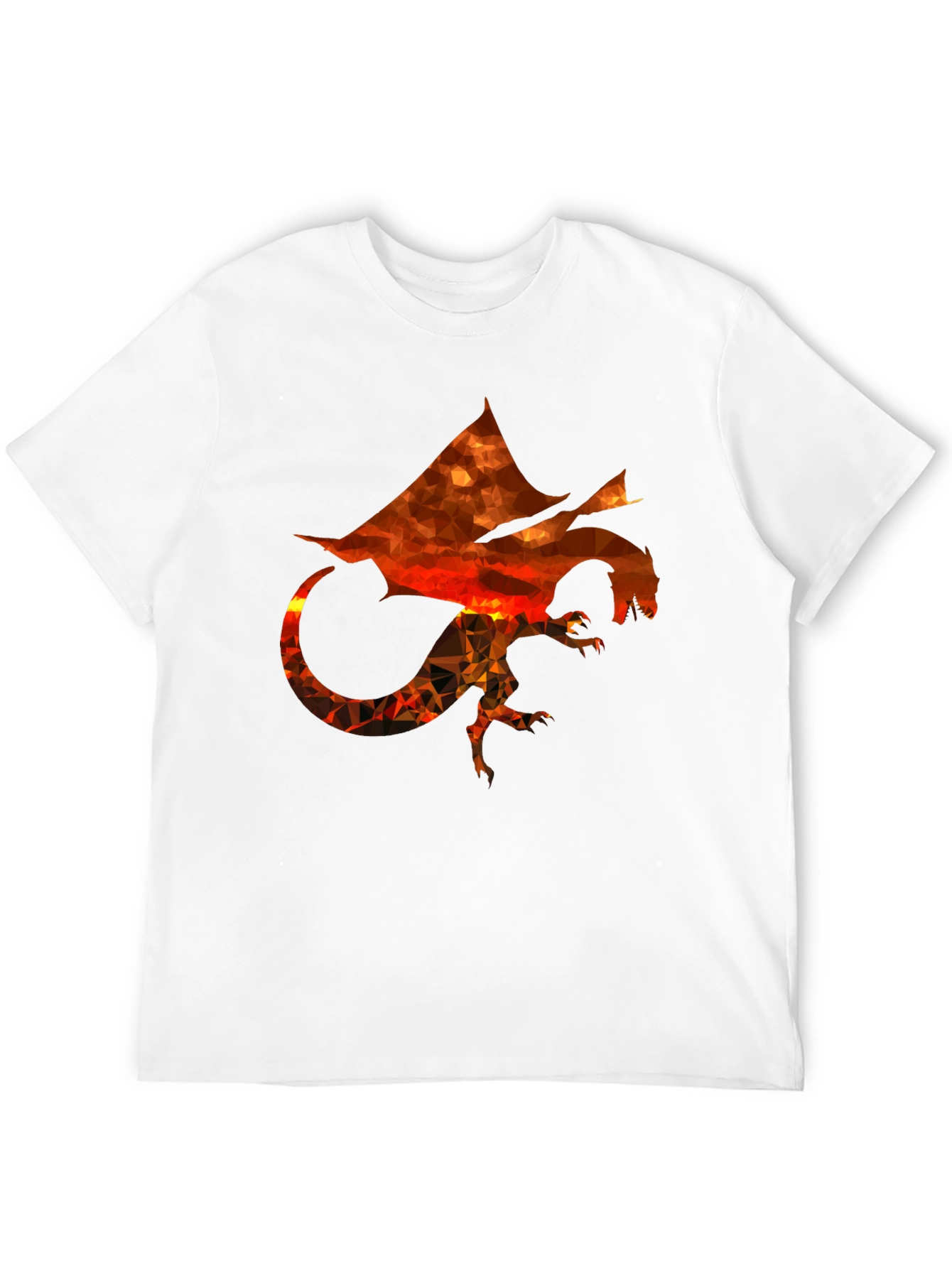 Geometric Dragon Graphic T-Shirt