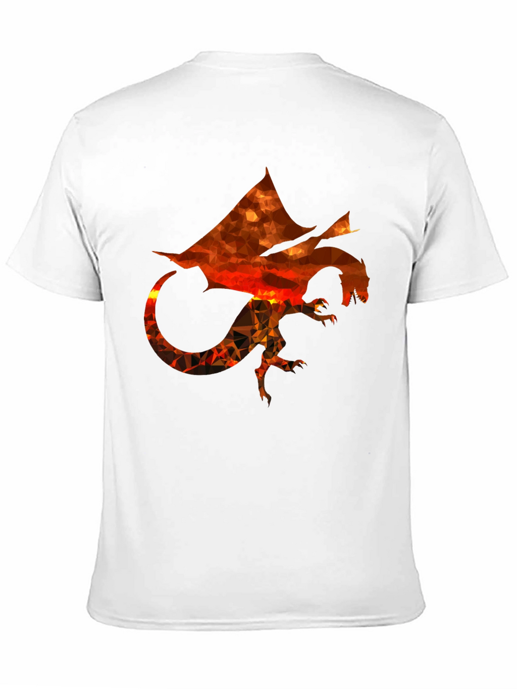 Geometric Dragon Graphic T-Shirt