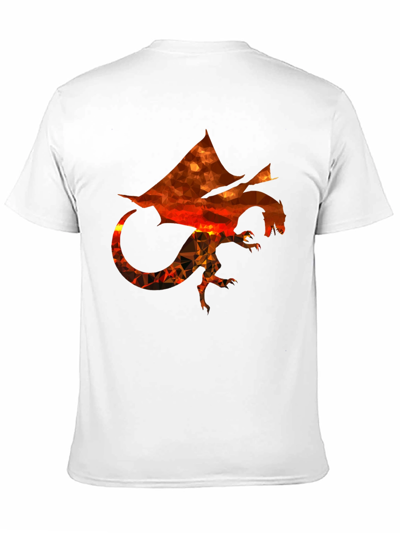 Geometric Dragon Graphic T-Shirt