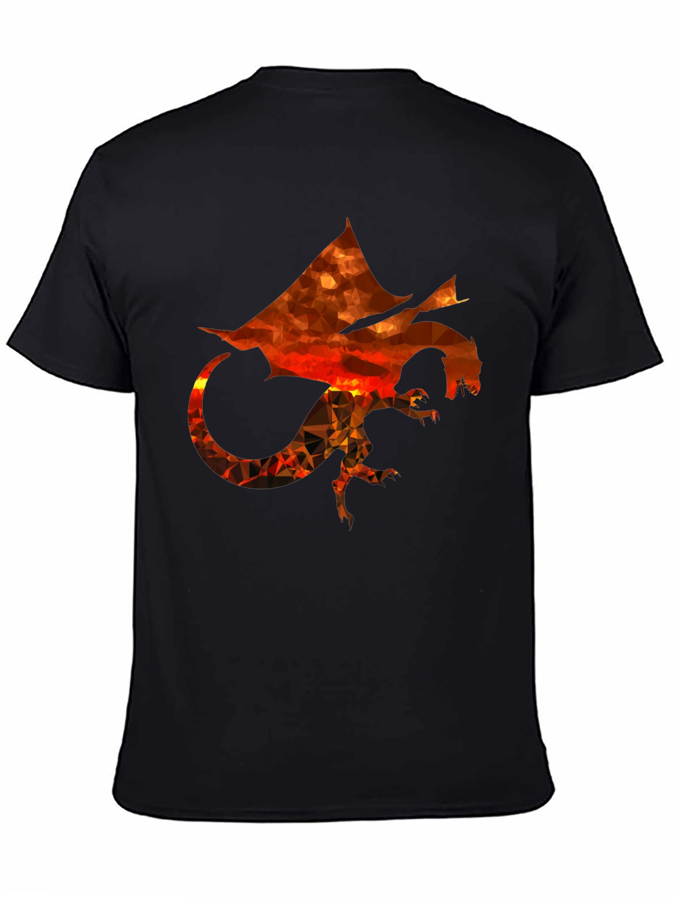 Geometric Dragon Graphic T-Shirt