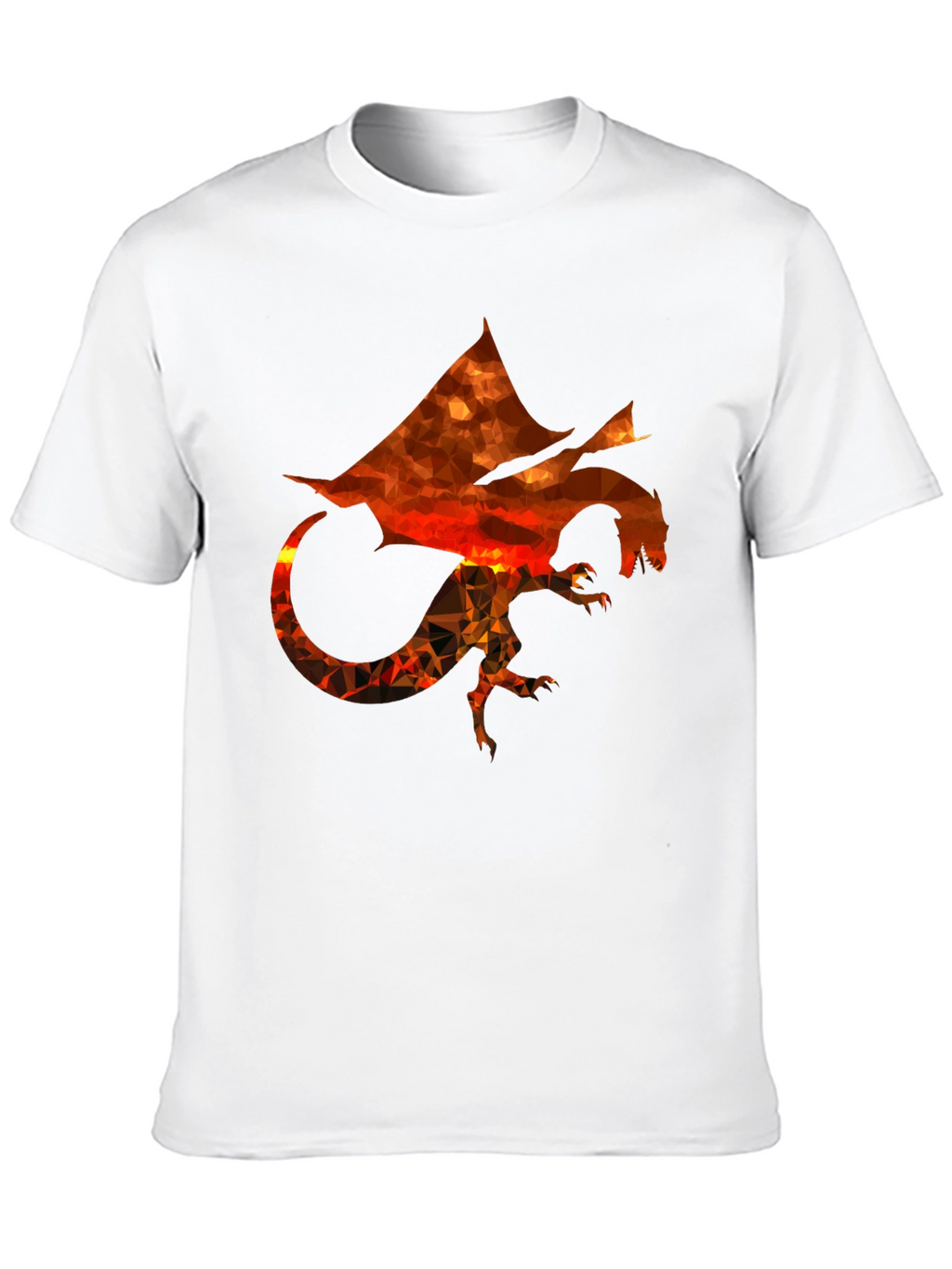 Geometric Dragon Graphic T-Shirt