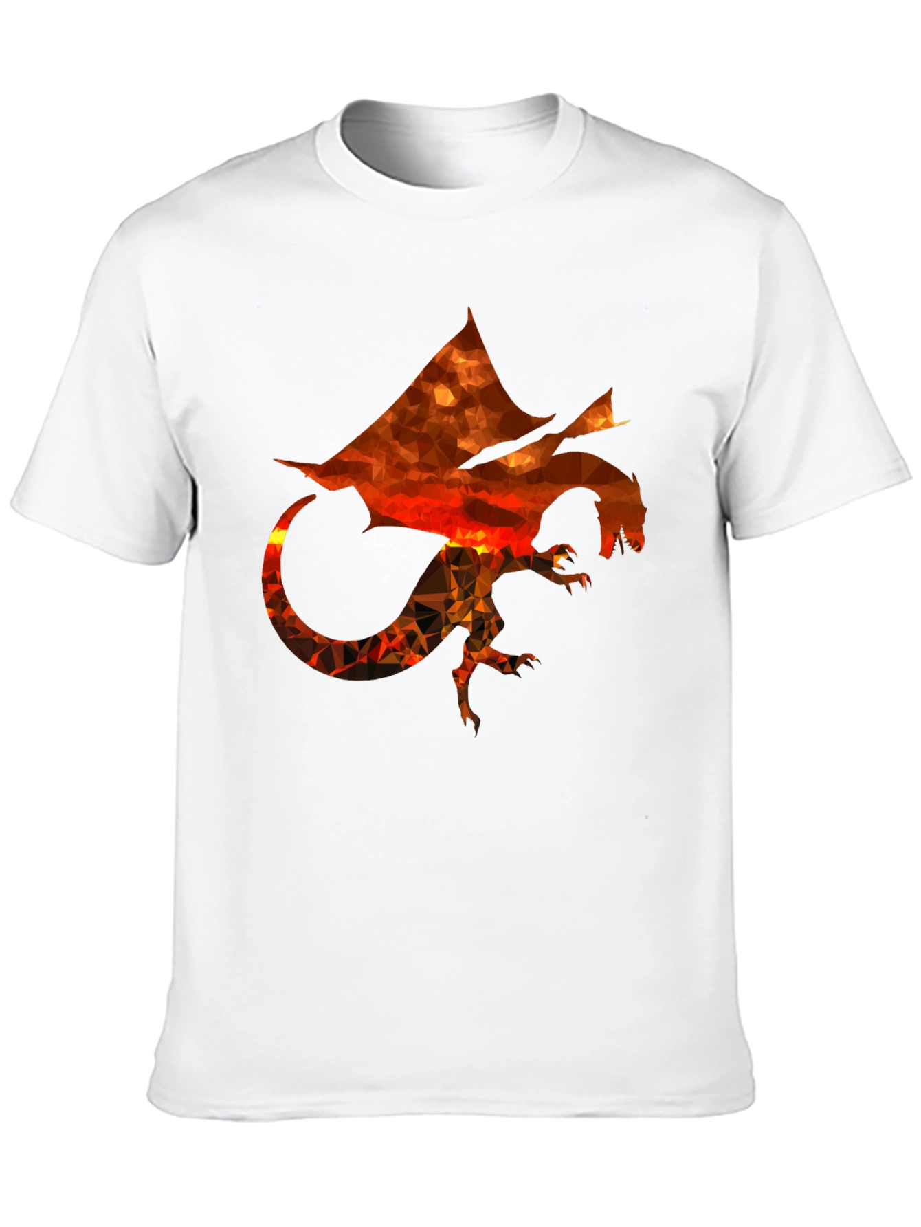 Geometric Dragon Graphic T-Shirt