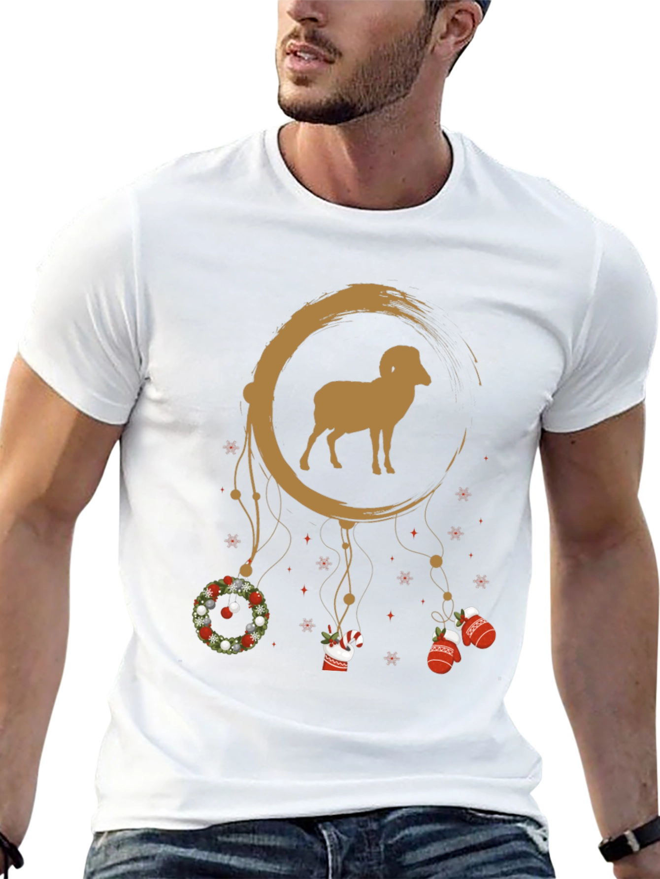 Holiday Ram Dreamcatcher T-Shirt