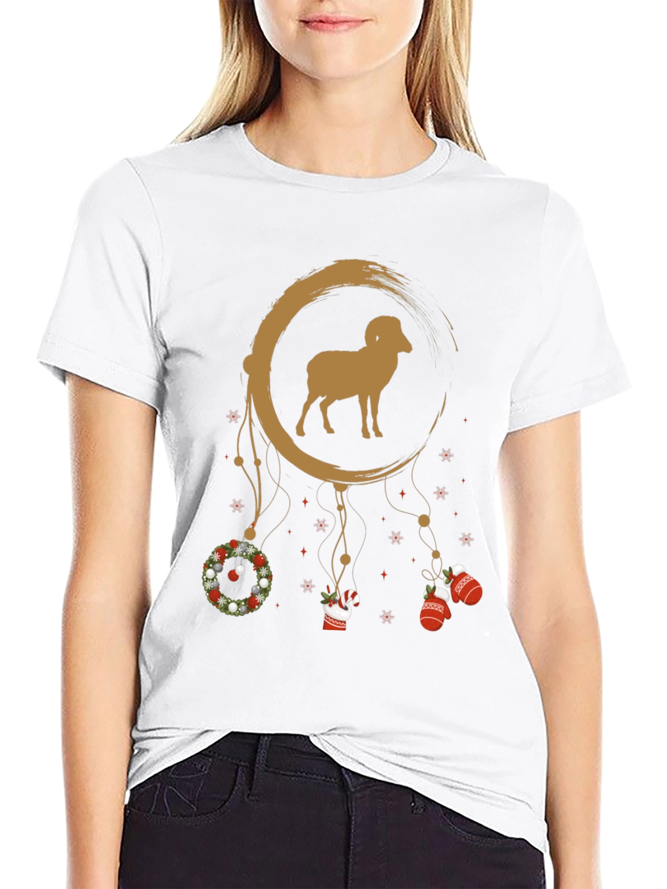 Holiday Ram Dreamcatcher T-Shirt